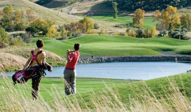 Beautiful Hawktree Golf Course is one of seven courses in Bismarck.