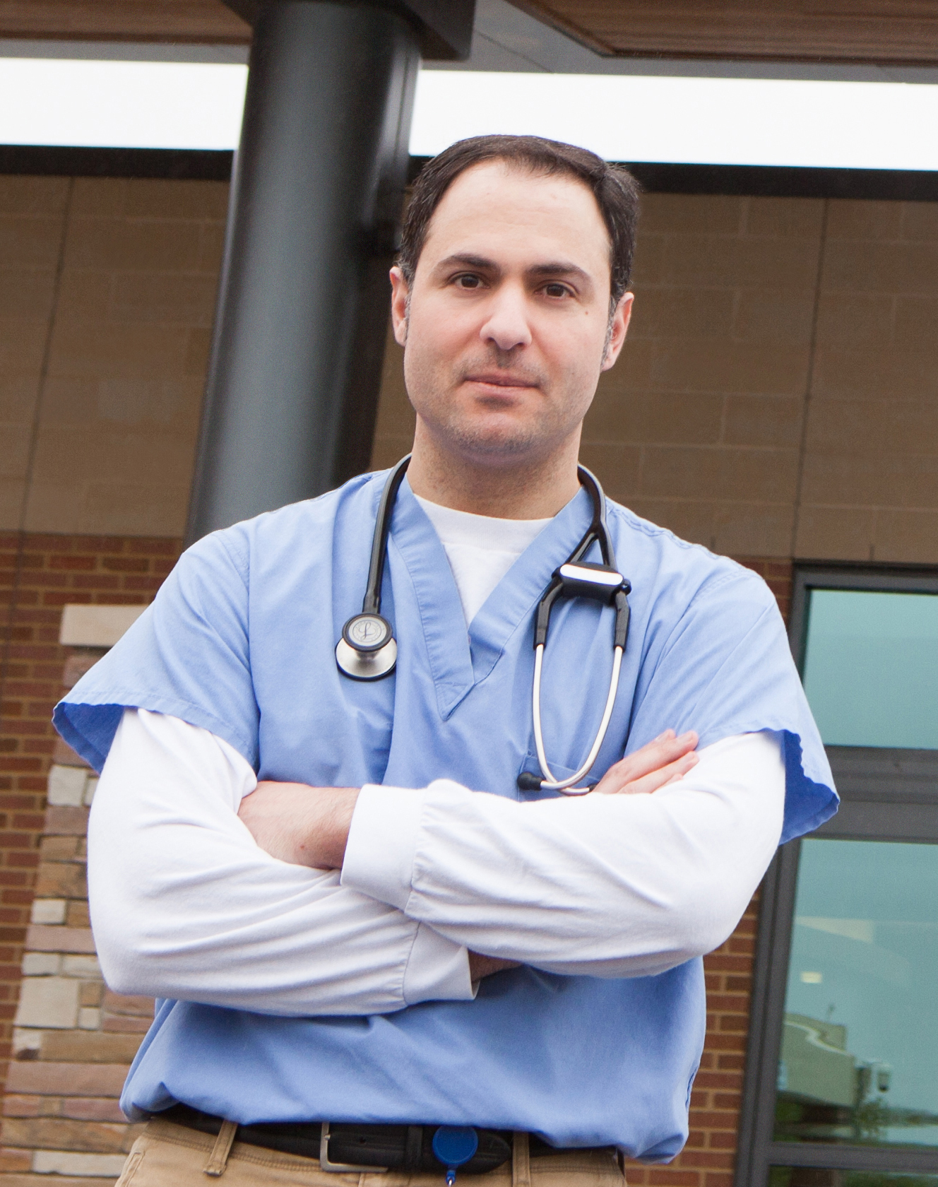 F2-DrGentle “When you’re working in a small group like this, it’s almost like an extended family…it’s important to get to know everyone…what their strengths are and what they have going on in their lives,” says Emergency Medicine physician Christopher Gentle, M.D.