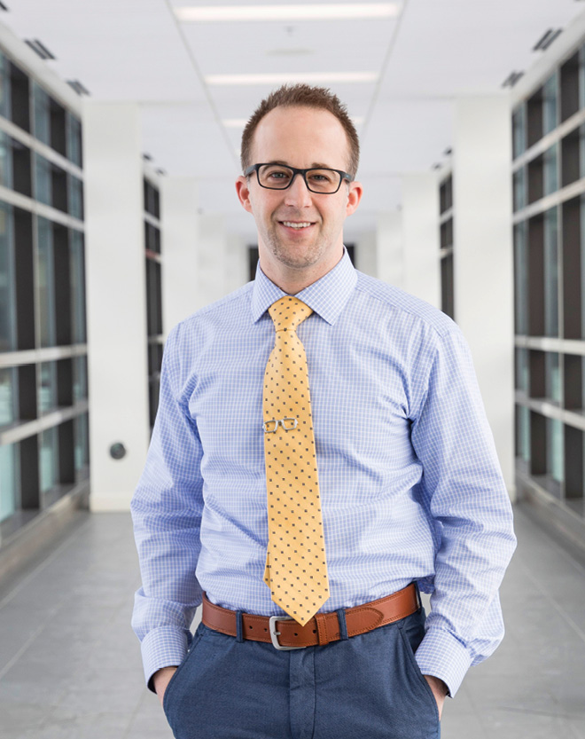 Brandon Hooks, D.O., FACOI, attended a PracticeLink Live! physician career fair—an important step in his post-fellowship job search. Photo by Martin Vecchio