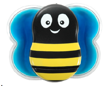 Buzzy is a vibration device with an ice pack enclosed for cancelling pain during injections.
