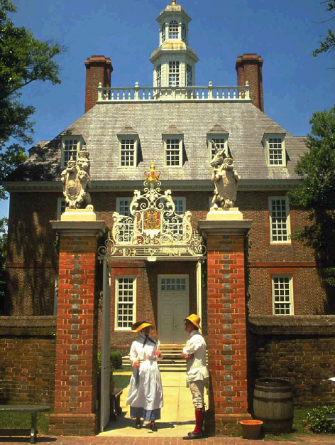 The governor's palace at Colonial Williamsburg