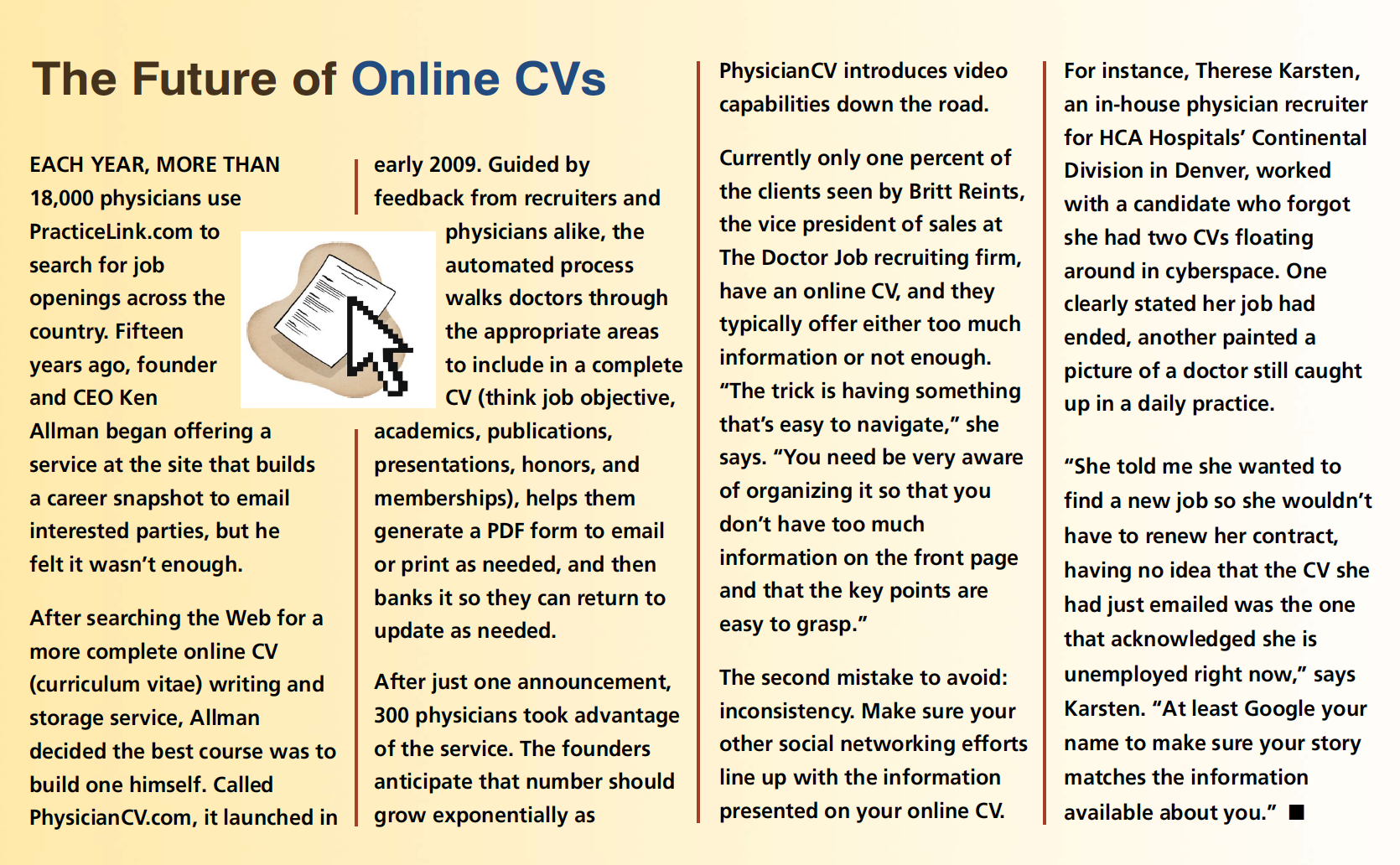 The future of online CVs