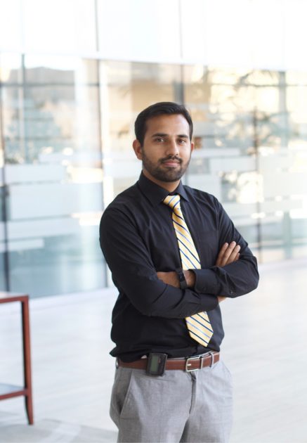 Personal, handwritten thank-you notes to his interviewing team helped Sultan Mahmood, M.D., stand out-and get the job. -Photo by Danielle Shearon