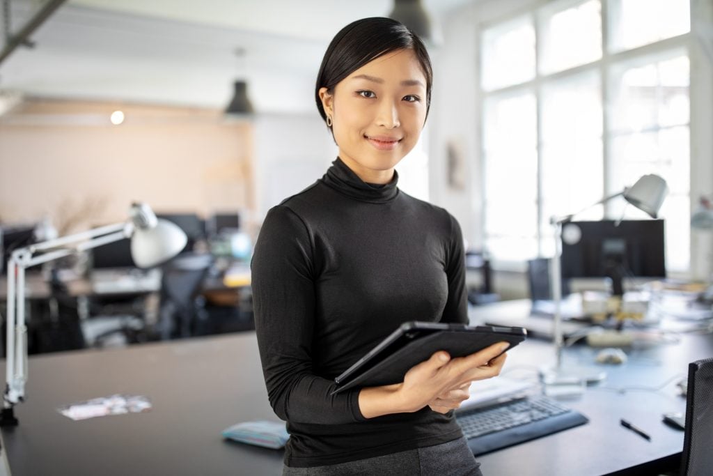 Confident businesswoman in office